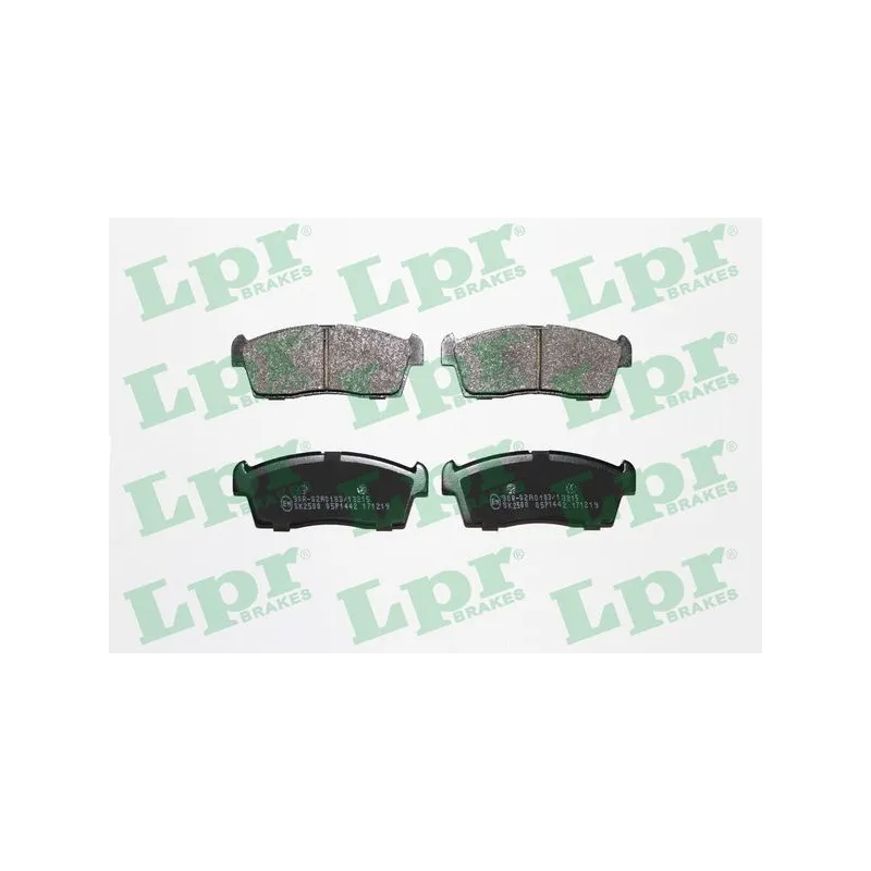 Jeu de 4 plaquettes de frein avant LPR 05P1442
