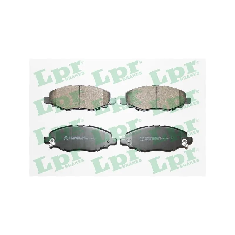 Jeu de 4 plaquettes de frein avant LPR 05P1449