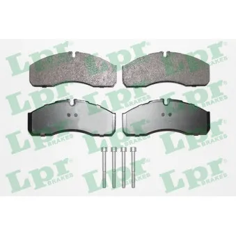 Jeu de 4 plaquettes de frein avant LPR 05P1462