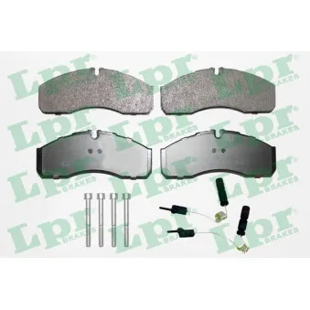 Jeu de 4 plaquettes de frein avant LPR 05P1462A