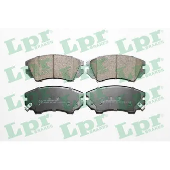 Jeu de 4 plaquettes de frein avant LPR 05P1467