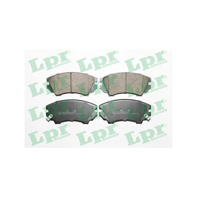 Jeu de 4 plaquettes de frein avant LPR 05P1467