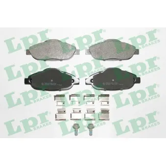Jeu de 4 plaquettes de frein avant LPR 05P1471K