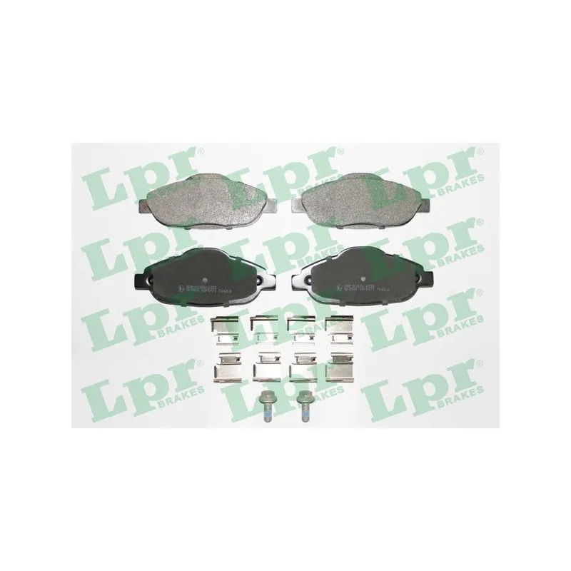 Jeu de 4 plaquettes de frein avant LPR 05P1471K