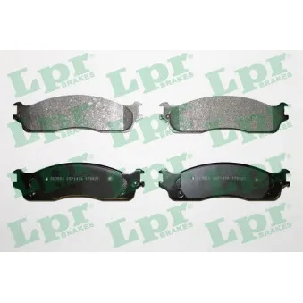 Jeu de 4 plaquettes de frein avant LPR 05P1478
