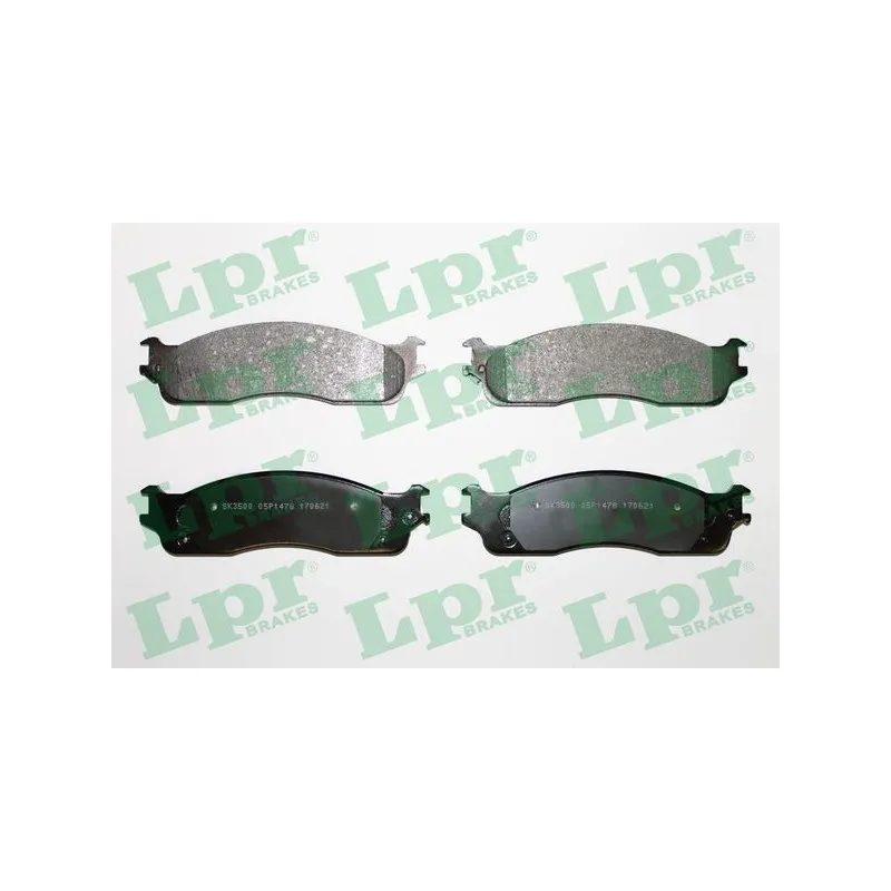 Jeu de 4 plaquettes de frein avant LPR 05P1478