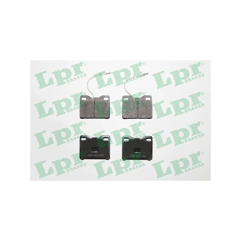 Jeu de 4 plaquettes de frein avant LPR 05P148