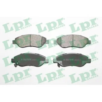 Jeu de 4 plaquettes de frein avant LPR 05P1490