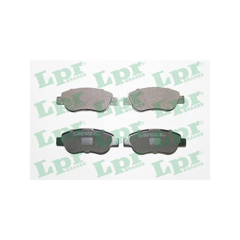 Jeu de 4 plaquettes de frein avant LPR 05P1491