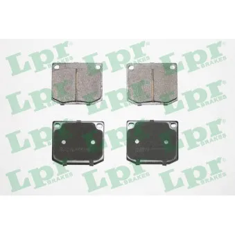 Jeu de 4 plaquettes de frein avant LPR 05P150