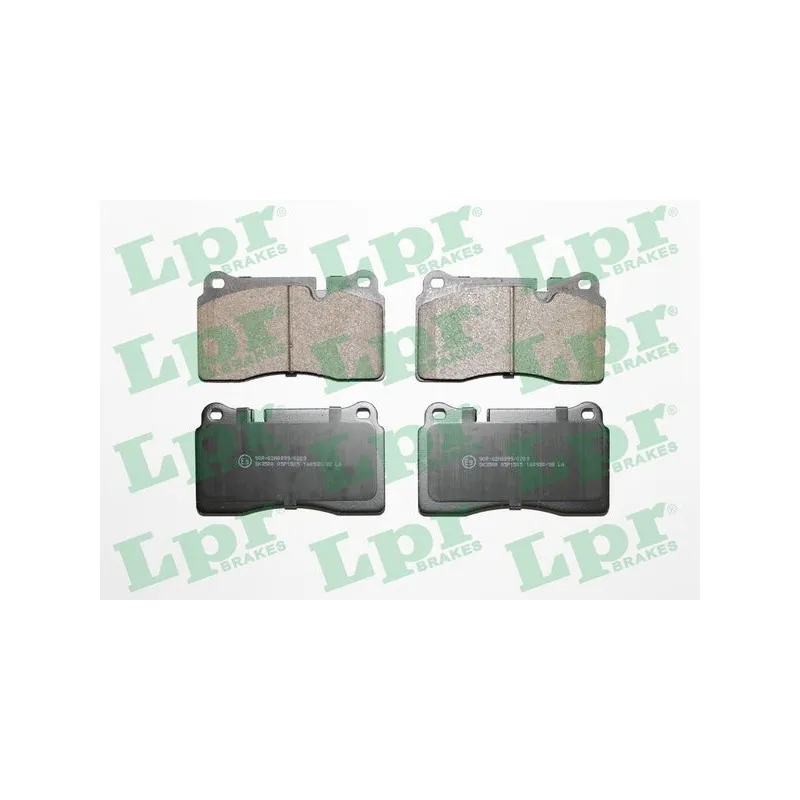 Jeu de 4 plaquettes de frein avant LPR 05P1505
