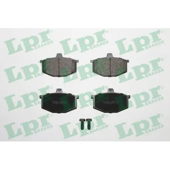 Jeu de 4 plaquettes de frein avant LPR 05P151