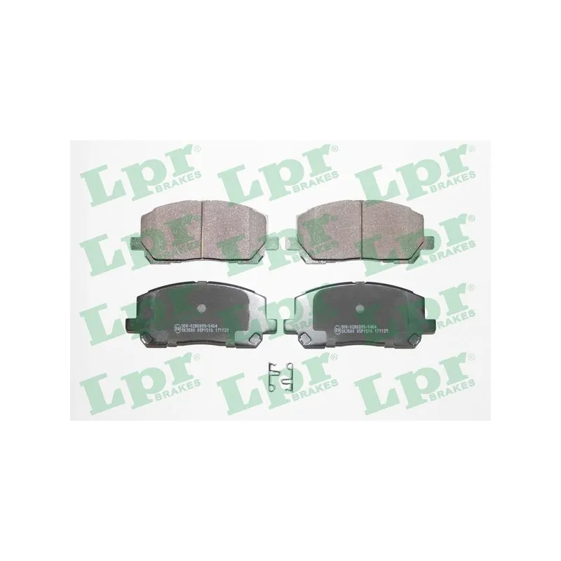 Jeu de 4 plaquettes de frein avant LPR 05P1516