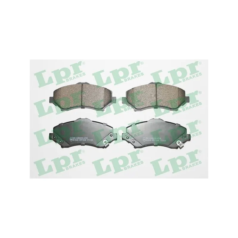 Jeu de 4 plaquettes de frein avant LPR 05P1548