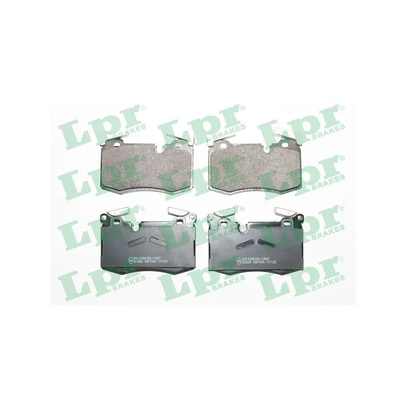 Jeu de 4 plaquettes de frein avant LPR 05P1556