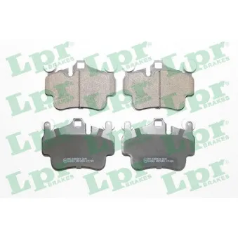 Jeu de 4 plaquettes de frein avant LPR 05P1559
