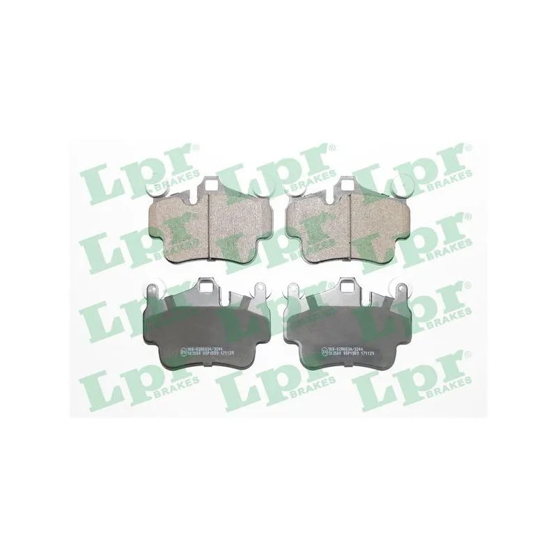 Jeu de 4 plaquettes de frein avant LPR 05P1559