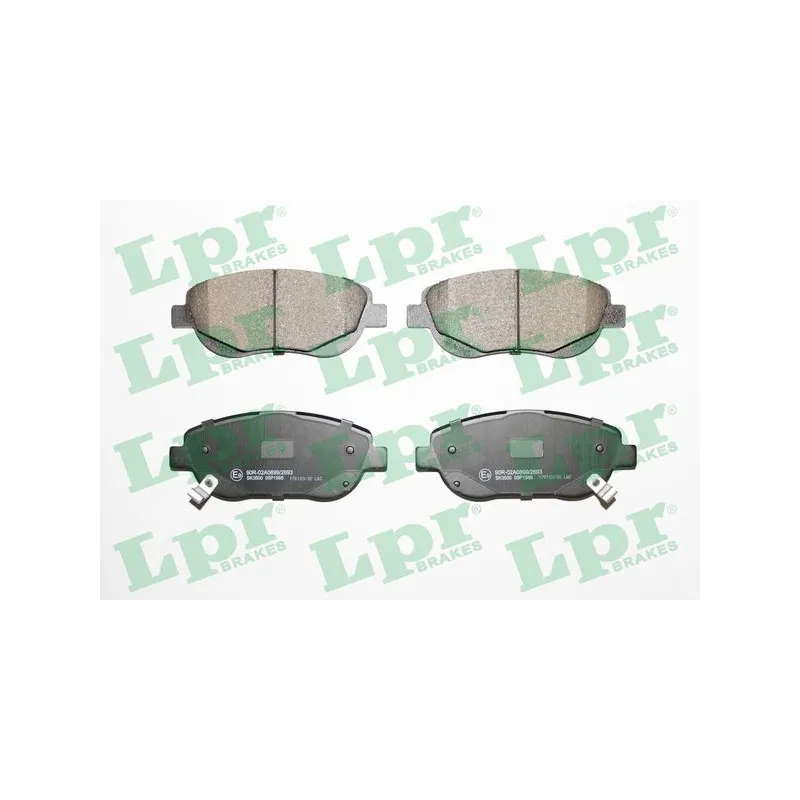 Jeu de 4 plaquettes de frein avant LPR 05P1566