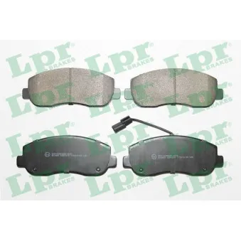 Jeu de 4 plaquettes de frein avant LPR 05P1579