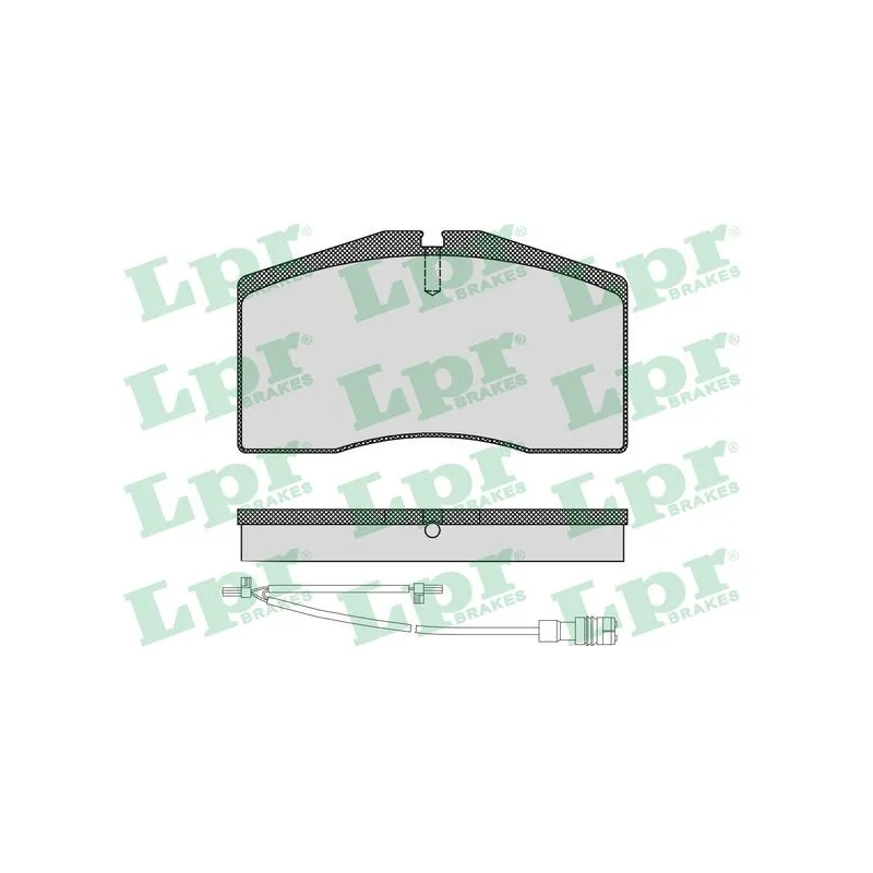 Jeu de 4 plaquettes de frein avant LPR 05P1585A