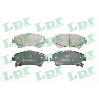 Jeu de 4 plaquettes de frein avant LPR 05P1589
