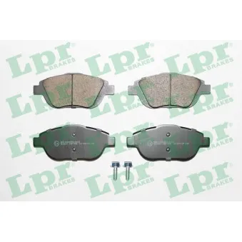 Jeu de 4 plaquettes de frein avant LPR 05P1590