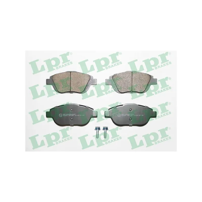 Jeu de 4 plaquettes de frein avant LPR 05P1590