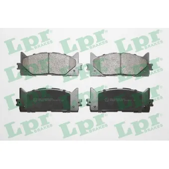 Jeu de 4 plaquettes de frein avant LPR 05P1593