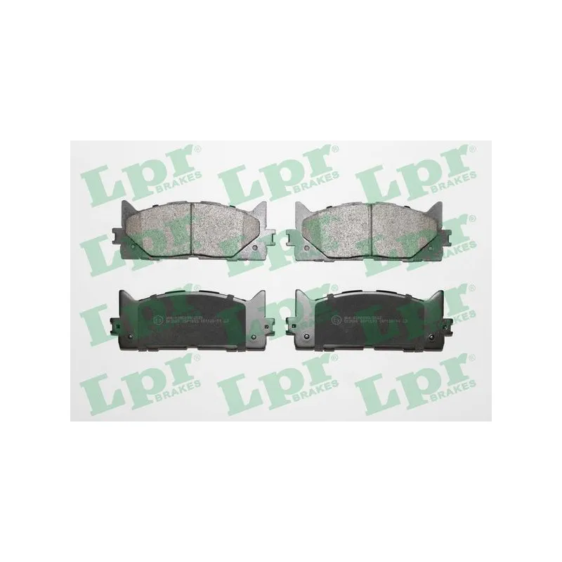 Jeu de 4 plaquettes de frein avant LPR 05P1593