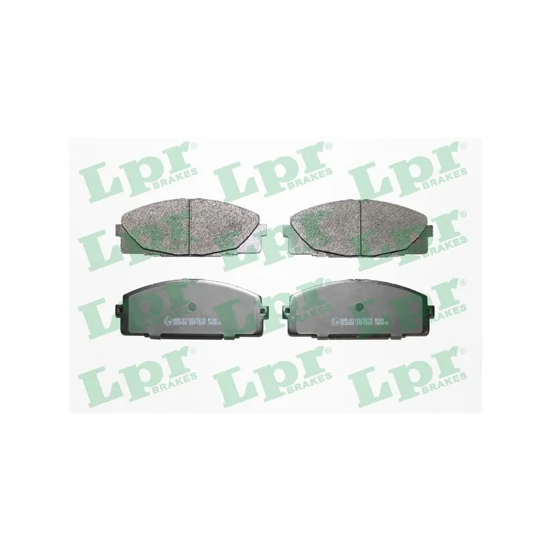 Jeu de 4 plaquettes de frein avant LPR 05P1595