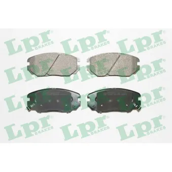 Jeu de 4 plaquettes de frein avant LPR 05P1599