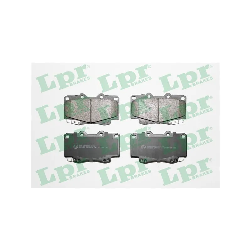 Jeu de 4 plaquettes de frein avant LPR 05P1610