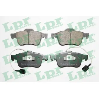 Jeu de 4 plaquettes de frein avant LPR 05P1612