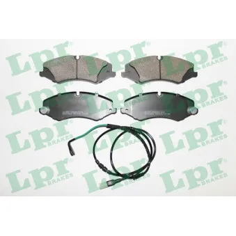 Jeu de 4 plaquettes de frein avant LPR 05P1616B