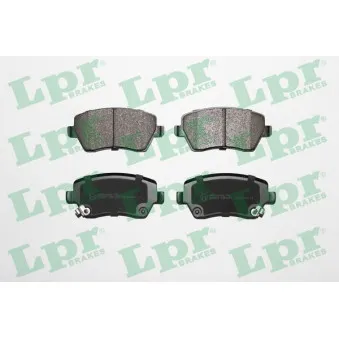 Jeu de 4 plaquettes de frein avant LPR 05P1621