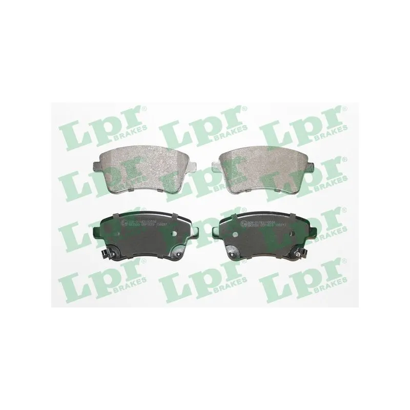 Jeu de 4 plaquettes de frein avant LPR 05P1623