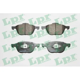 Jeu de 4 plaquettes de frein avant LPR 05P1627
