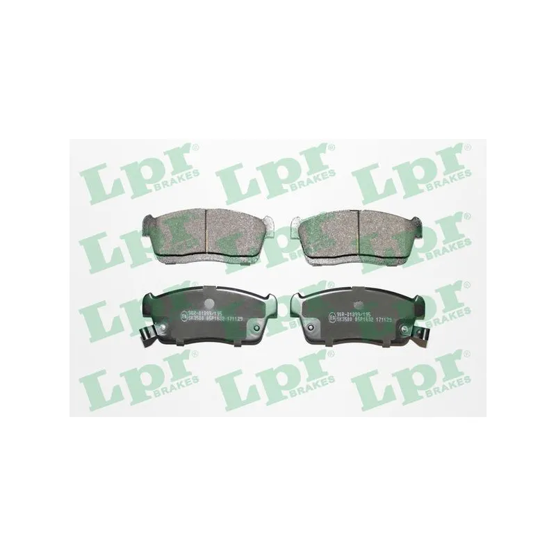 Jeu de 4 plaquettes de frein avant LPR 05P1632