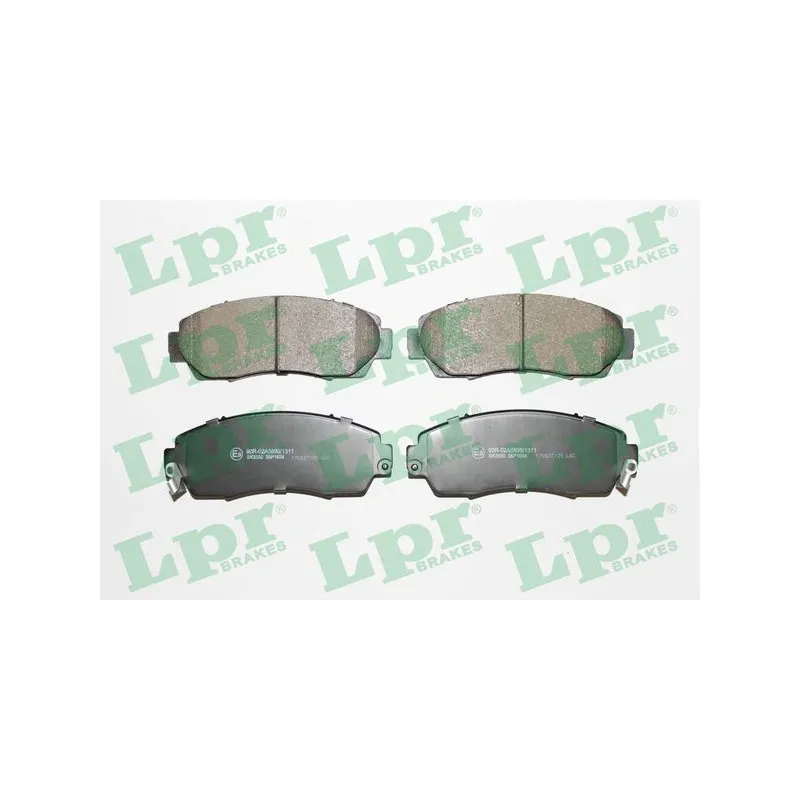 Jeu de 4 plaquettes de frein avant LPR 05P1634