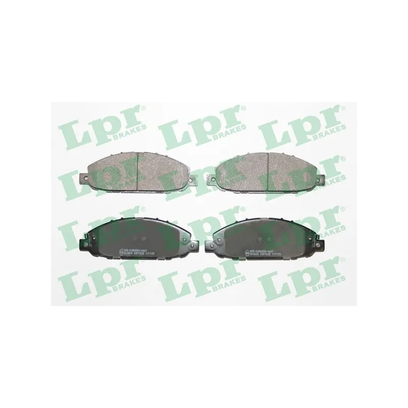 Jeu de 4 plaquettes de frein avant LPR 05P1635