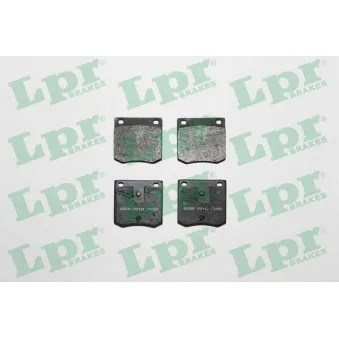 Jeu de 4 plaquettes de frein avant LPR 05P165