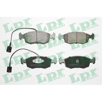 Jeu de 4 plaquettes de frein avant LPR 05P1653