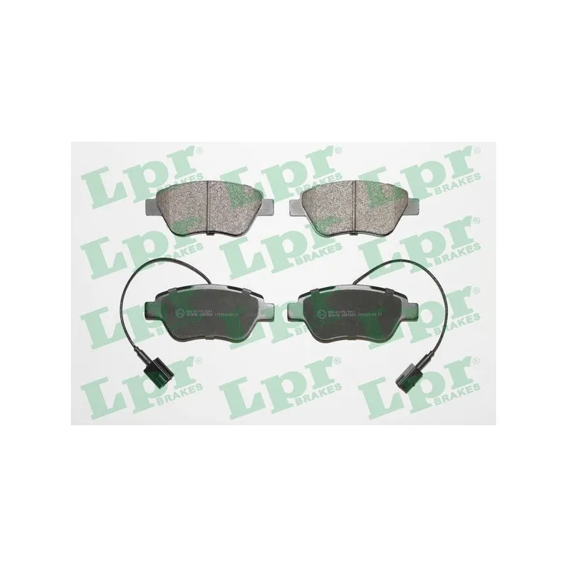 Jeu de 4 plaquettes de frein avant LPR 05P1656