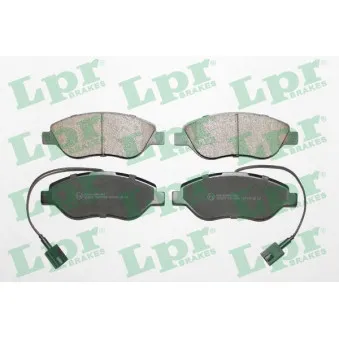 Jeu de 4 plaquettes de frein avant LPR 05P1658