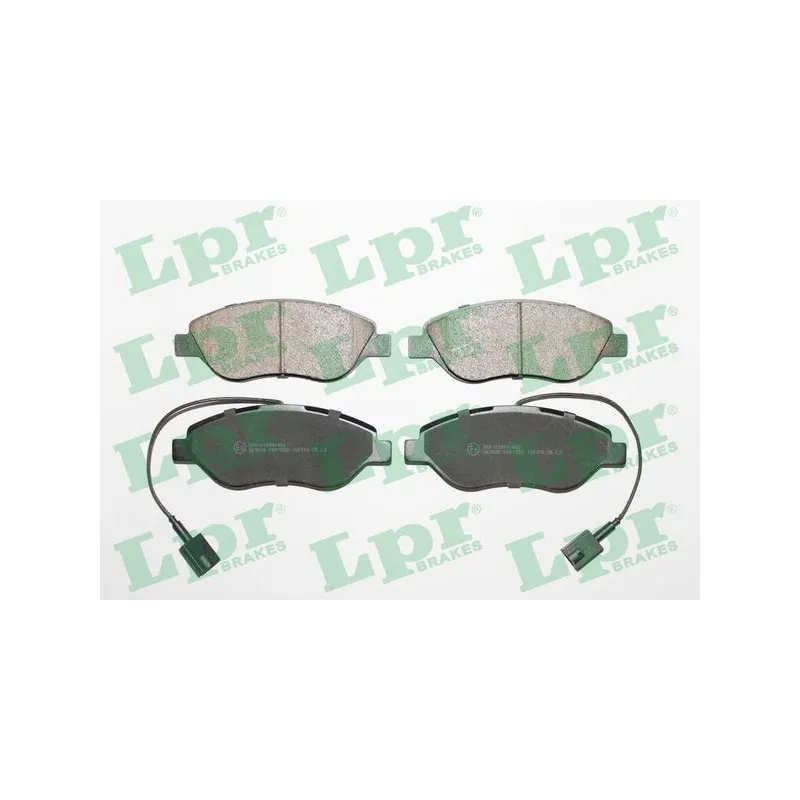 Jeu de 4 plaquettes de frein avant LPR 05P1658