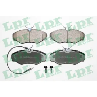 Jeu de 4 plaquettes de frein avant LPR 05P1660