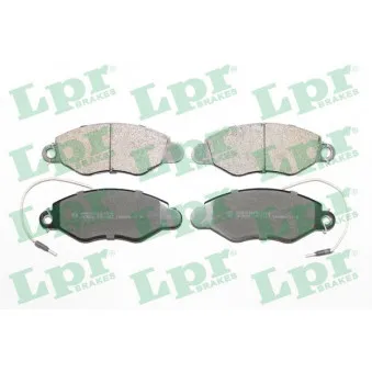 Jeu de 4 plaquettes de frein avant LPR 05P1663