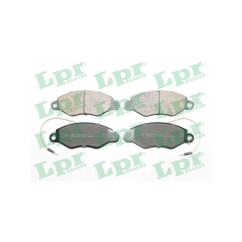Jeu de 4 plaquettes de frein avant LPR 05P1663