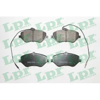 Jeu de 4 plaquettes de frein avant LPR 05P1666