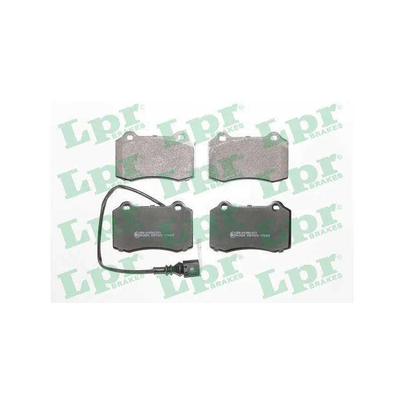 Jeu de 4 plaquettes de frein avant LPR 05P1672
